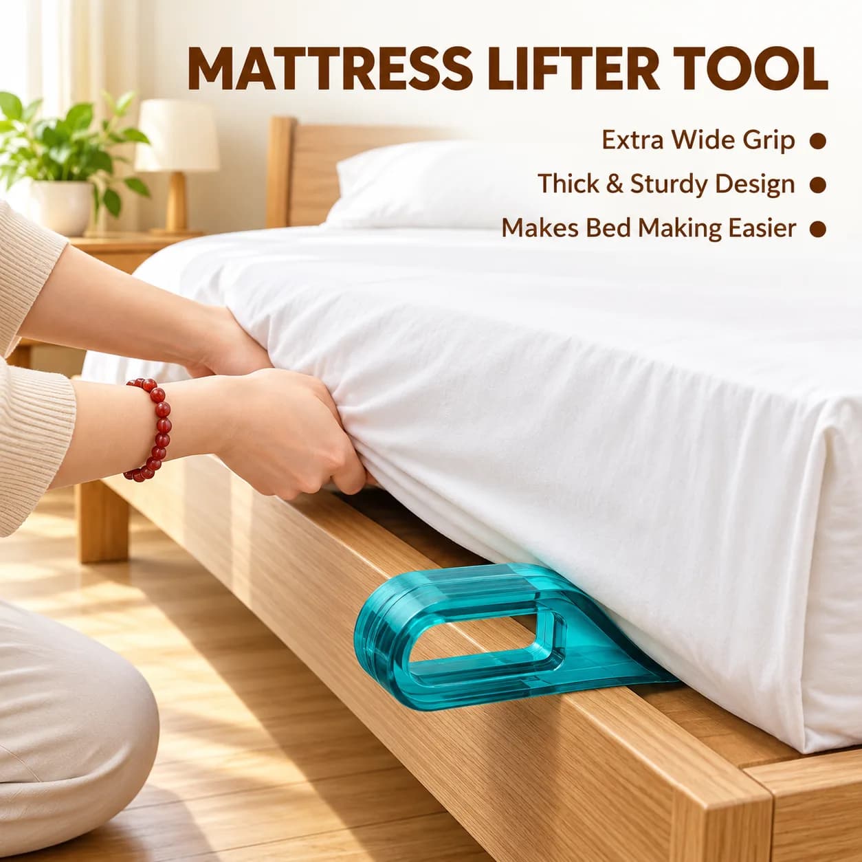 Bedsheet Tucking Tool for Easy Bed Making – Mattress Lifter and Sheet Tucking Tool