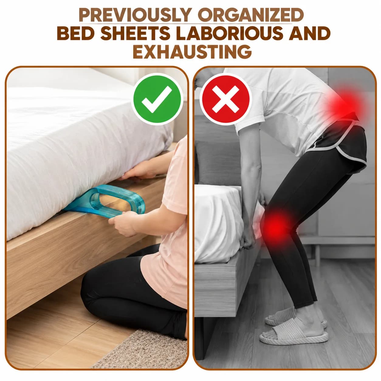 Bedsheet Tucking Tool for Easy Bed Making – Mattress Lifter and Sheet Tucking Tool